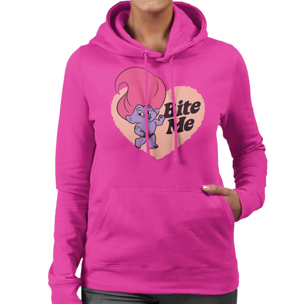 Trolls Loveheart Bite Me Women's Hooded Sweatshirt-ALL + EVERY