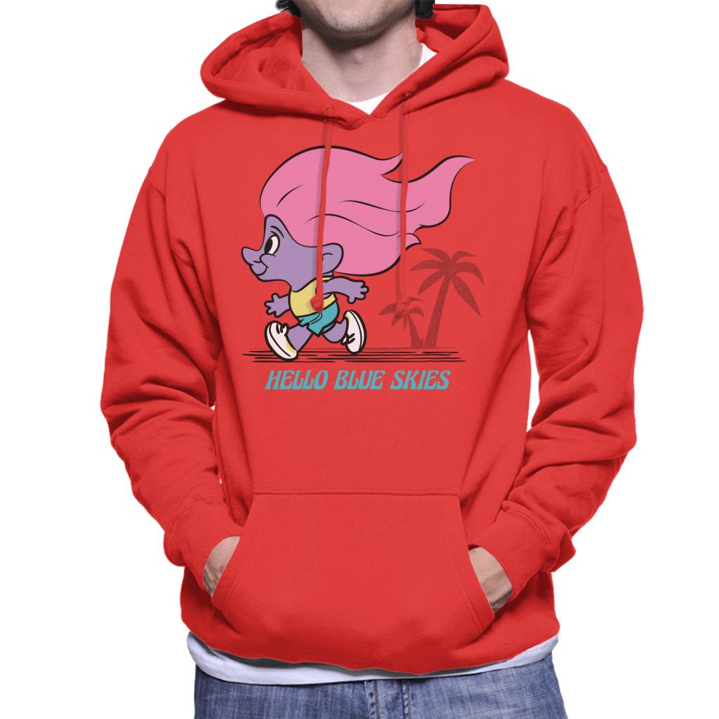 Trolls Hello Blue Skies Men's Hooded Sweatshirt-ALL + EVERY