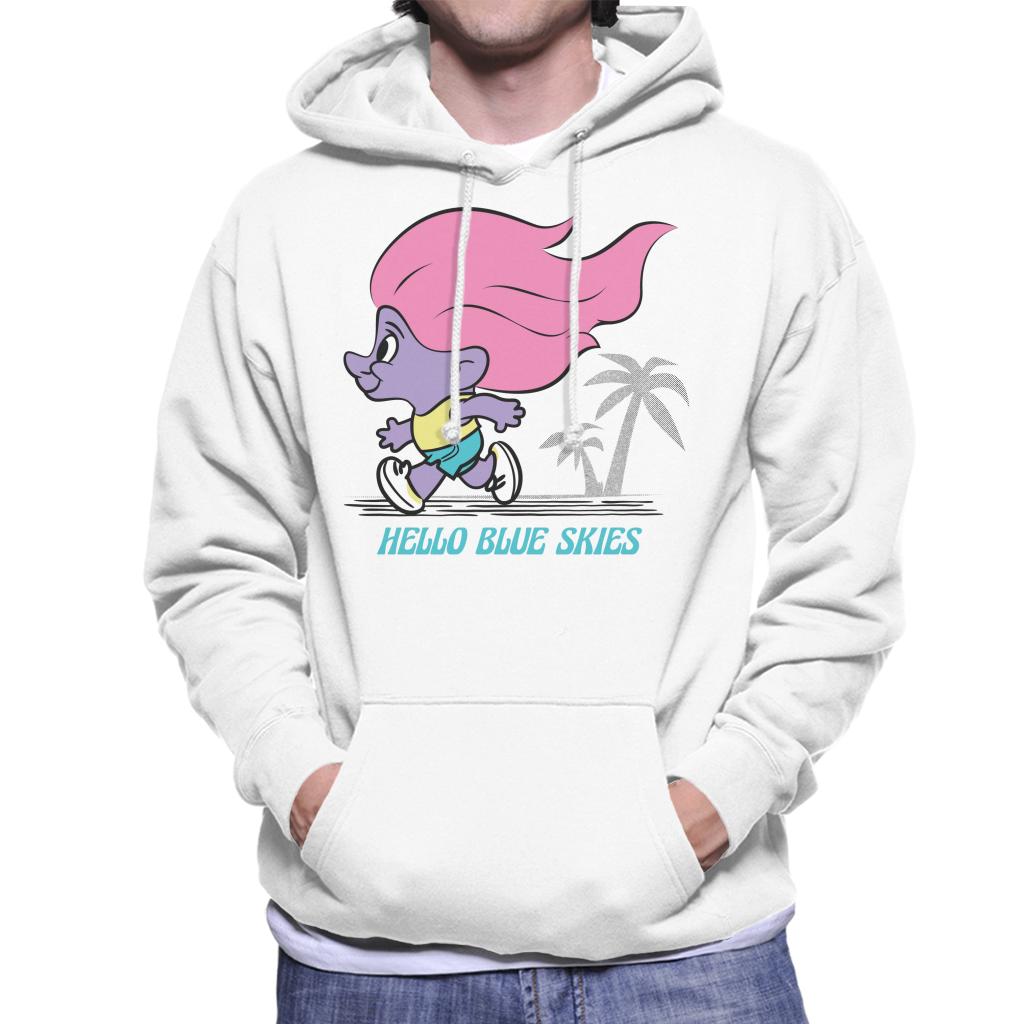 Trolls Hello Blue Skies Men's Hooded Sweatshirt-ALL + EVERY