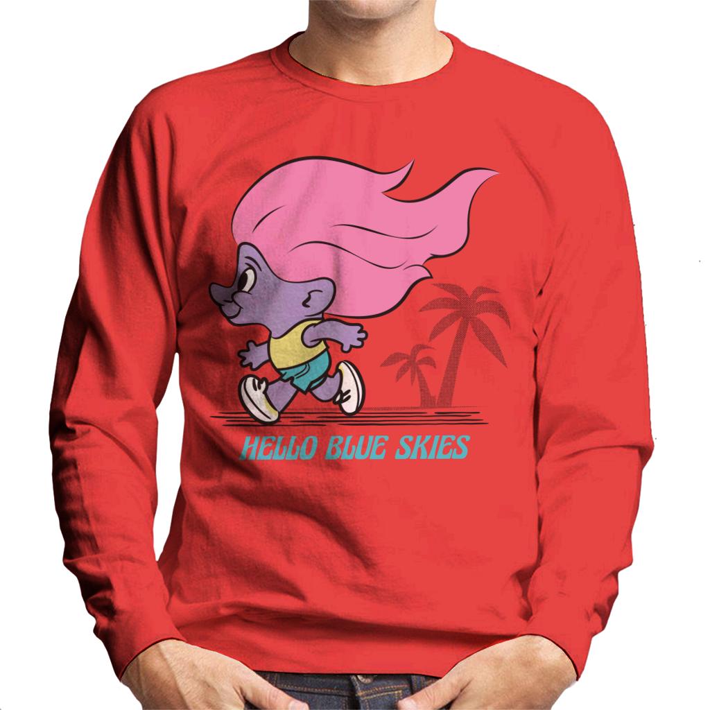 Trolls Hello Blue Skies Men's Sweatshirt-ALL + EVERY