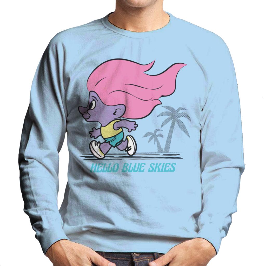 Trolls Hello Blue Skies Men's Sweatshirt-ALL + EVERY