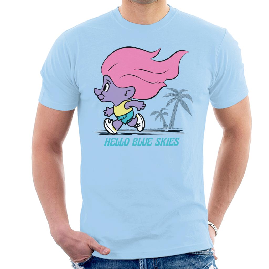 Trolls Hello Blue Skies Men's T-Shirt-ALL + EVERY