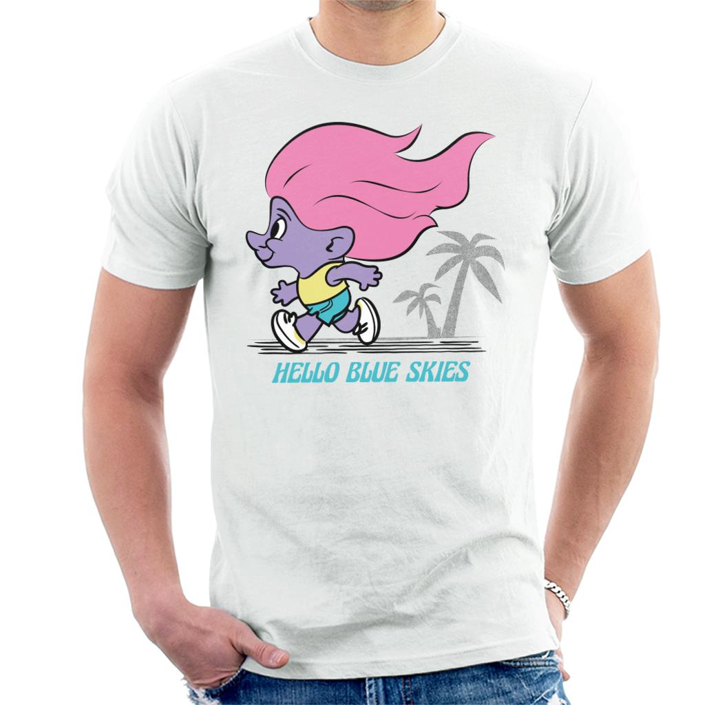 Trolls Hello Blue Skies Men's T-Shirt-ALL + EVERY