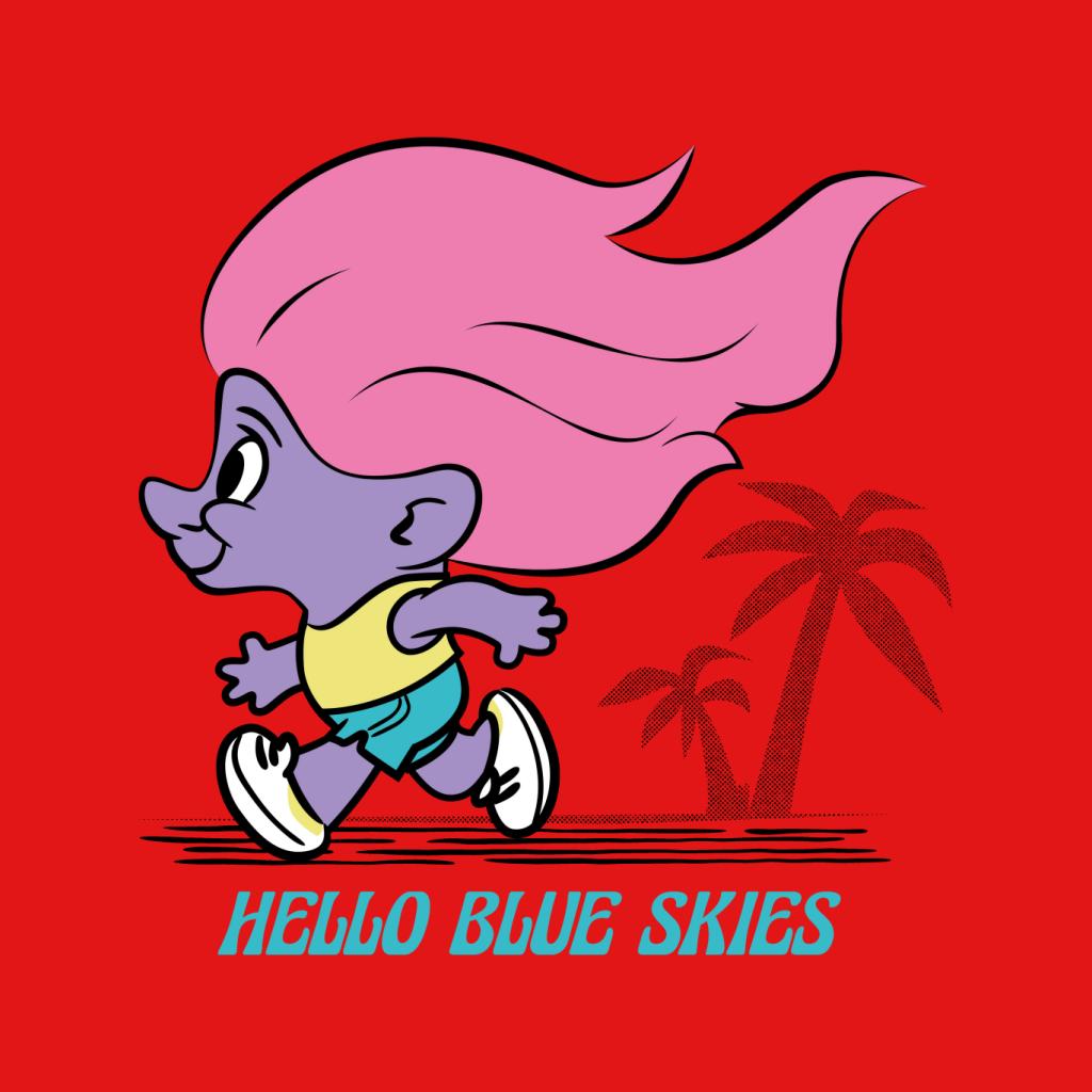 Trolls Hello Blue Skies Men's T-Shirt-ALL + EVERY