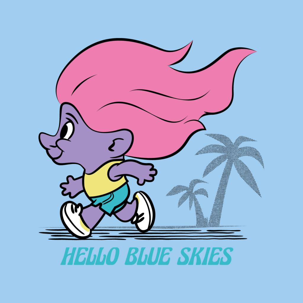 Trolls Hello Blue Skies Men's T-Shirt-ALL + EVERY