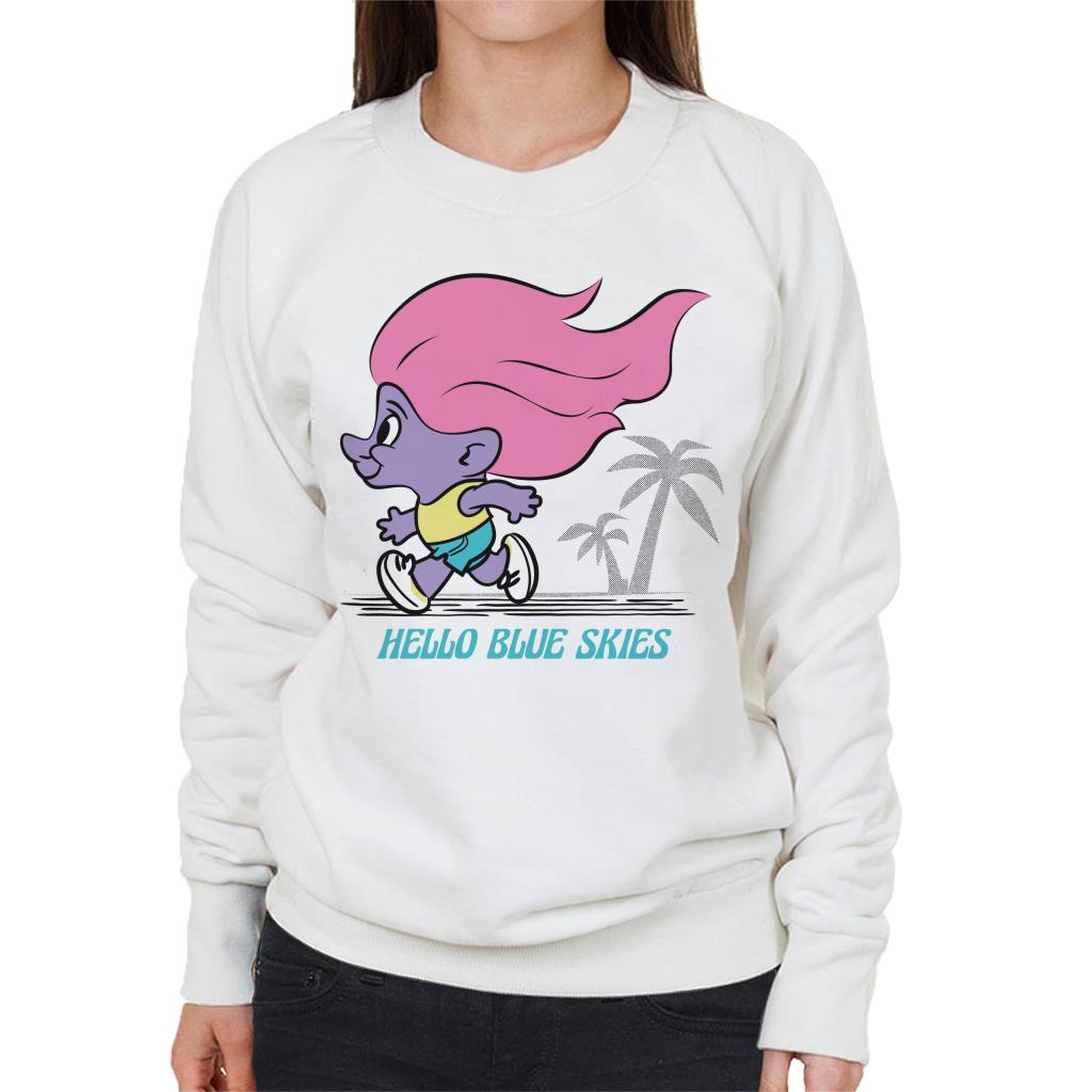 Trolls Hello Blue Skies Women's Sweatshirt-ALL + EVERY