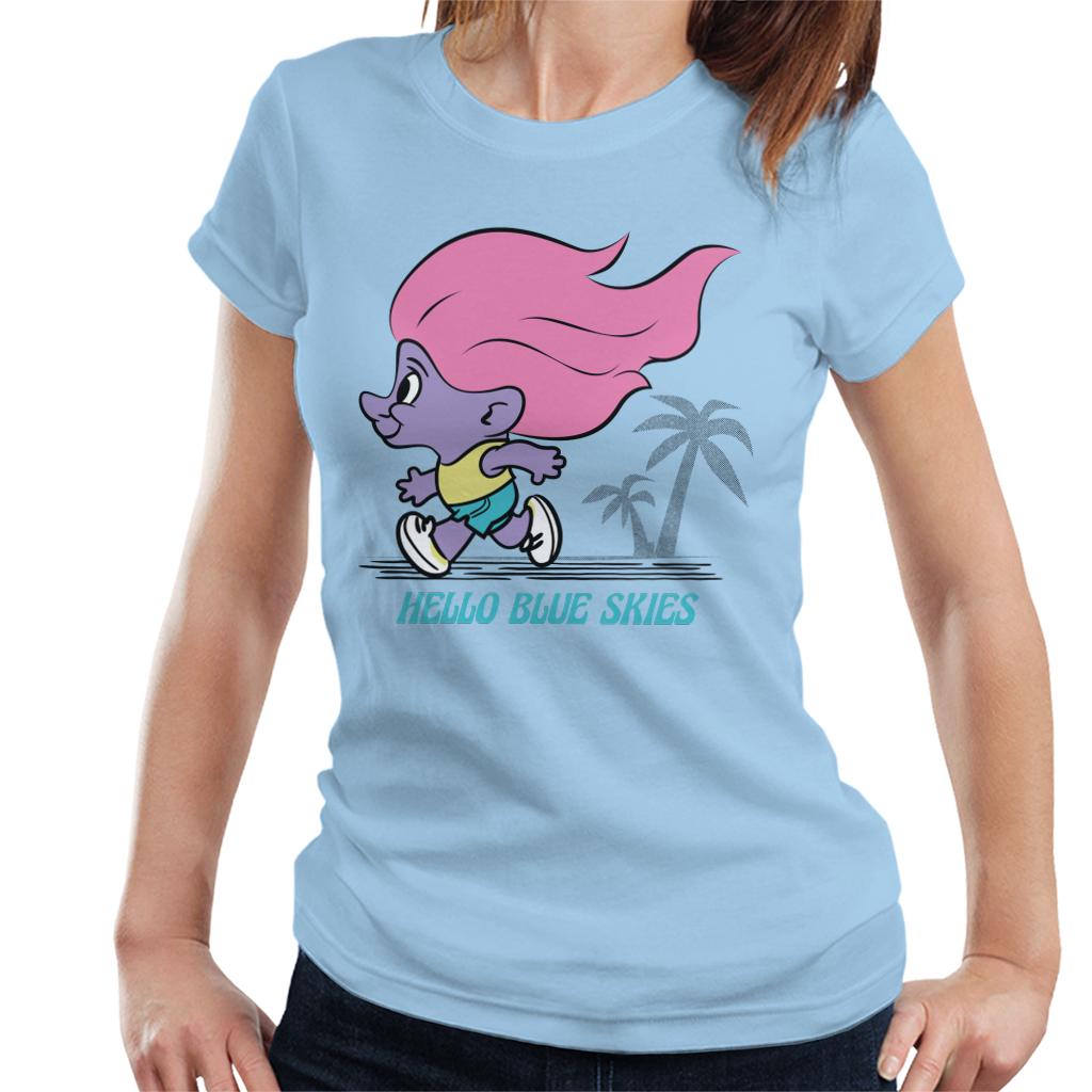 Trolls Hello Blue Skies Women's T-Shirt-ALL + EVERY