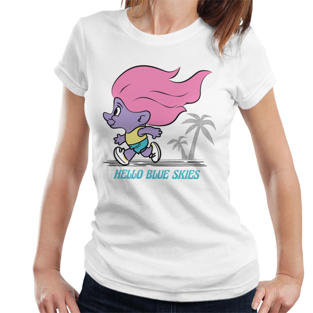 Trolls Hello Blue Skies Women's T-Shirt-ALL + EVERY