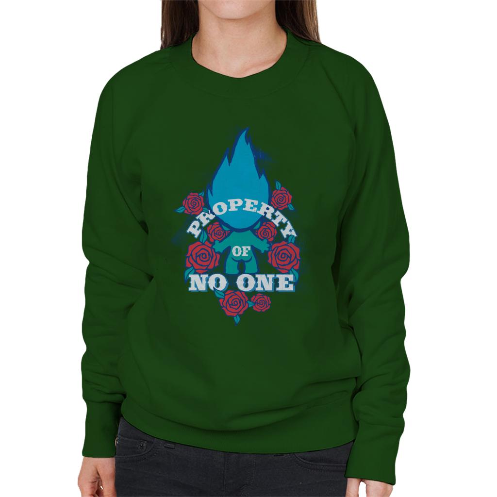 Trolls Roses Property Of No One Women's Sweatshirt-ALL + EVERY