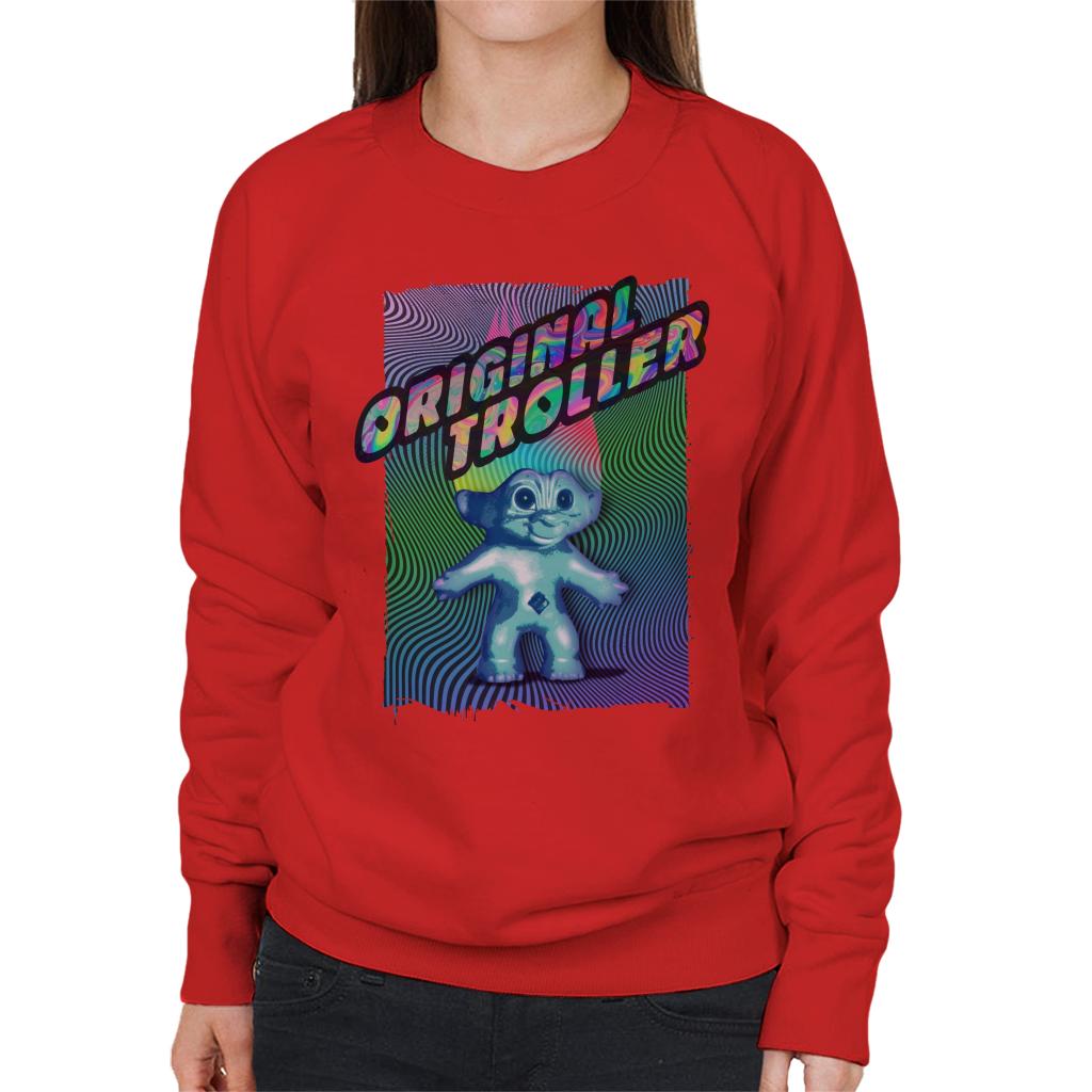 Trolls Psychedelic Wave Original Troller Women's Sweatshirt-ALL + EVERY