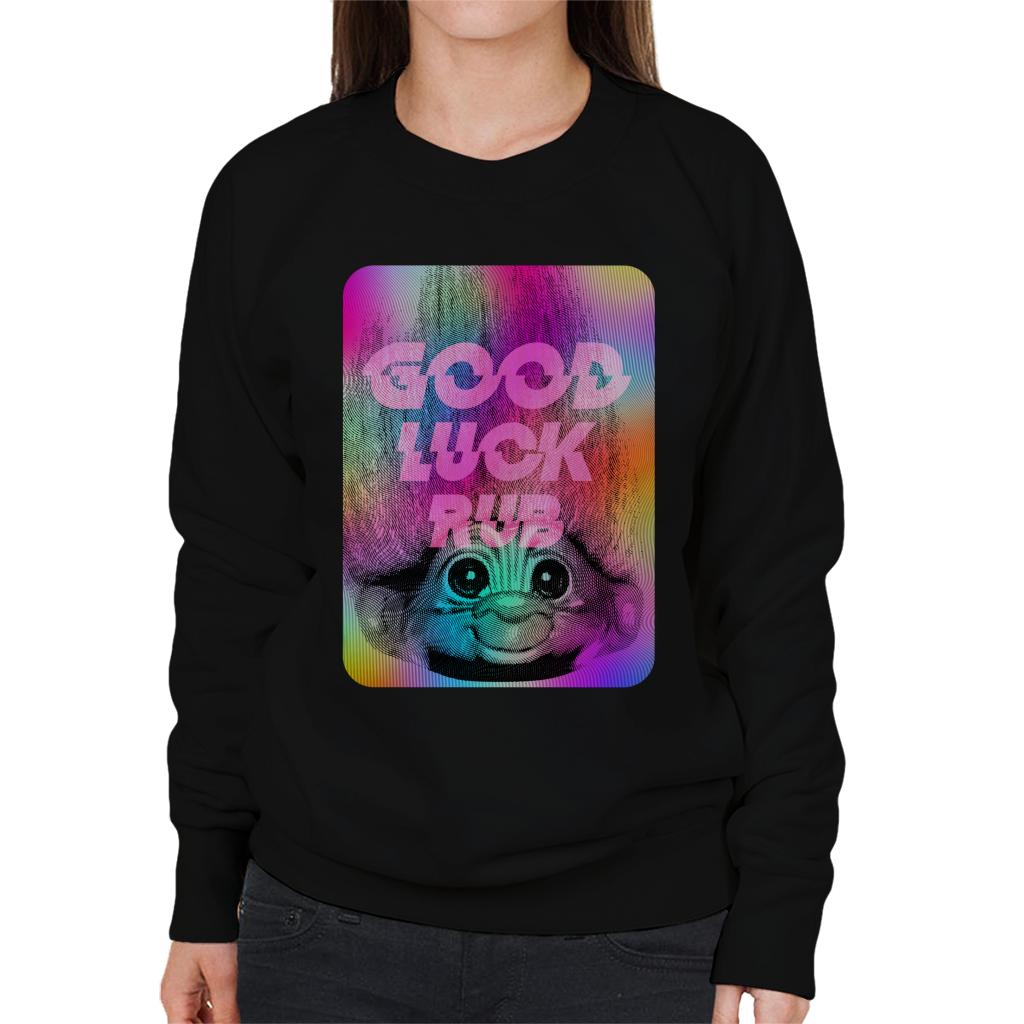 Trolls Good Luck Rub Women's Sweatshirt-ALL + EVERY