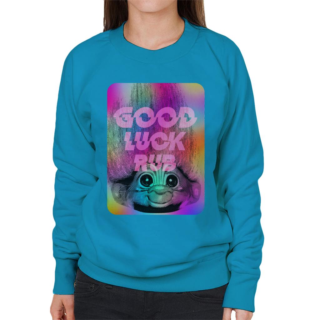 Trolls Good Luck Rub Women's Sweatshirt-ALL + EVERY