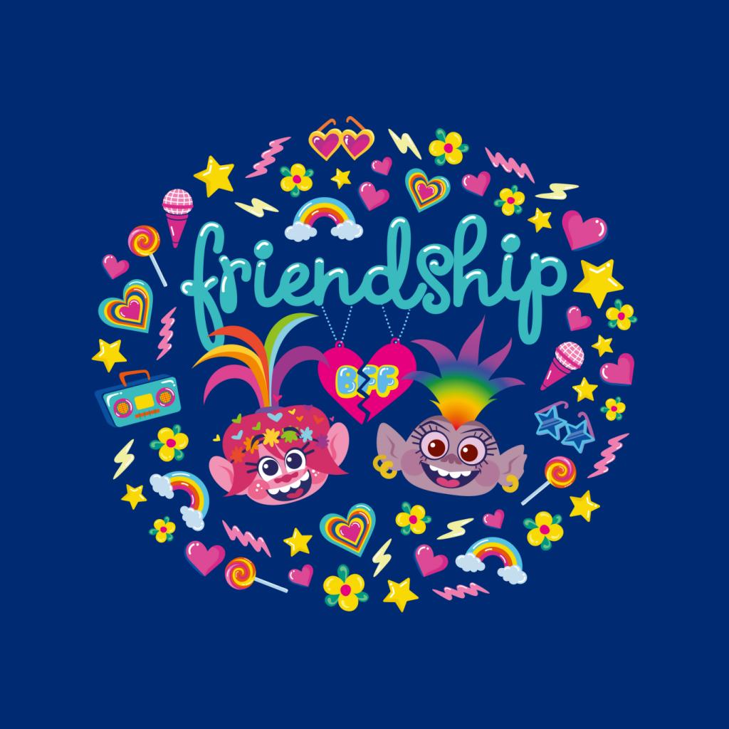 Trolls Poppy And Queen Barb Friendship Men's T-Shirt-ALL + EVERY