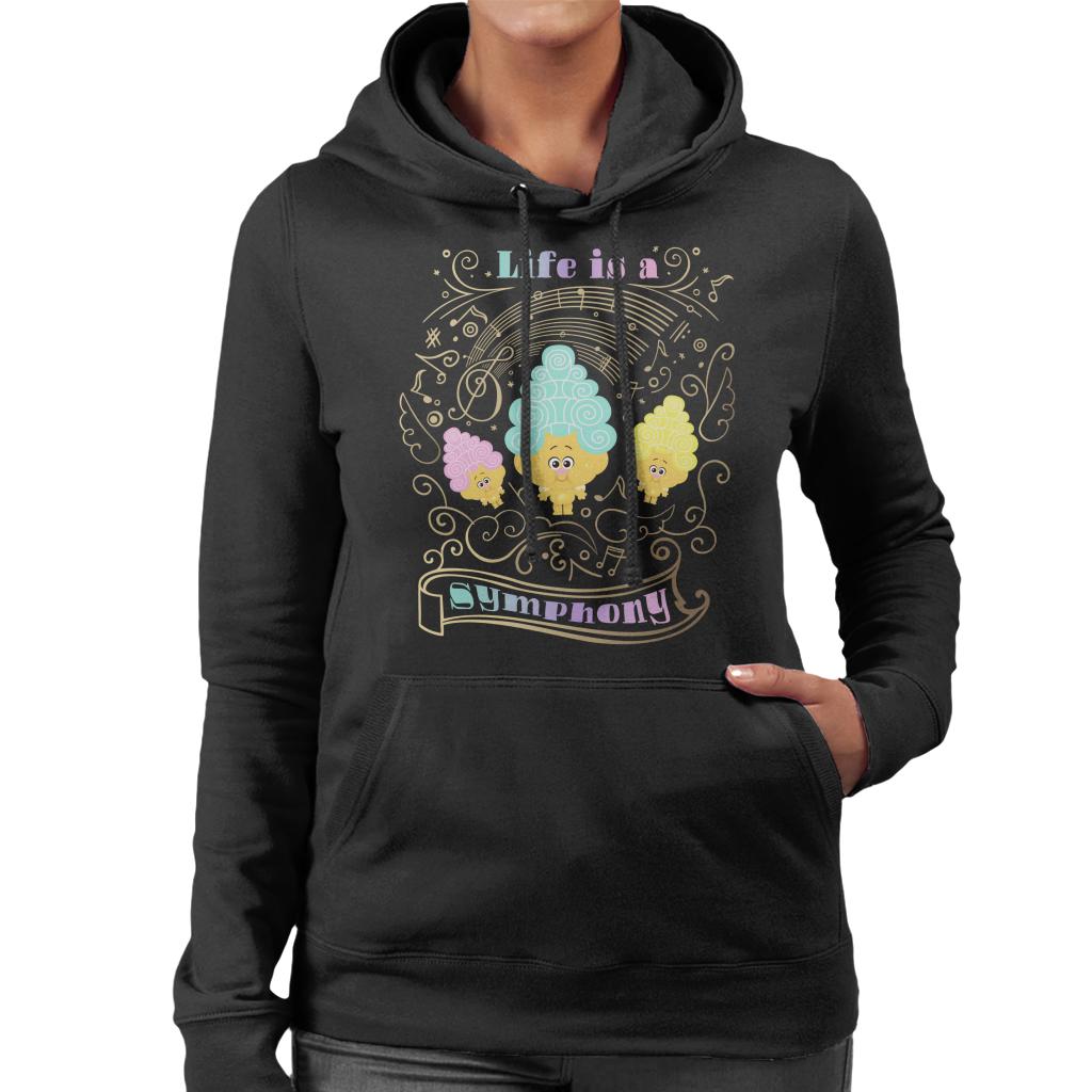 Trolls Classical Trolls Life Is A Symphony Women's Hooded Sweatshirt-ALL + EVERY