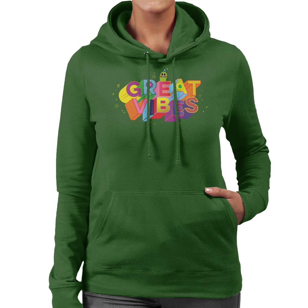 Trolls Mr Dinkles Great Vibes Women's Hooded Sweatshirt-ALL + EVERY