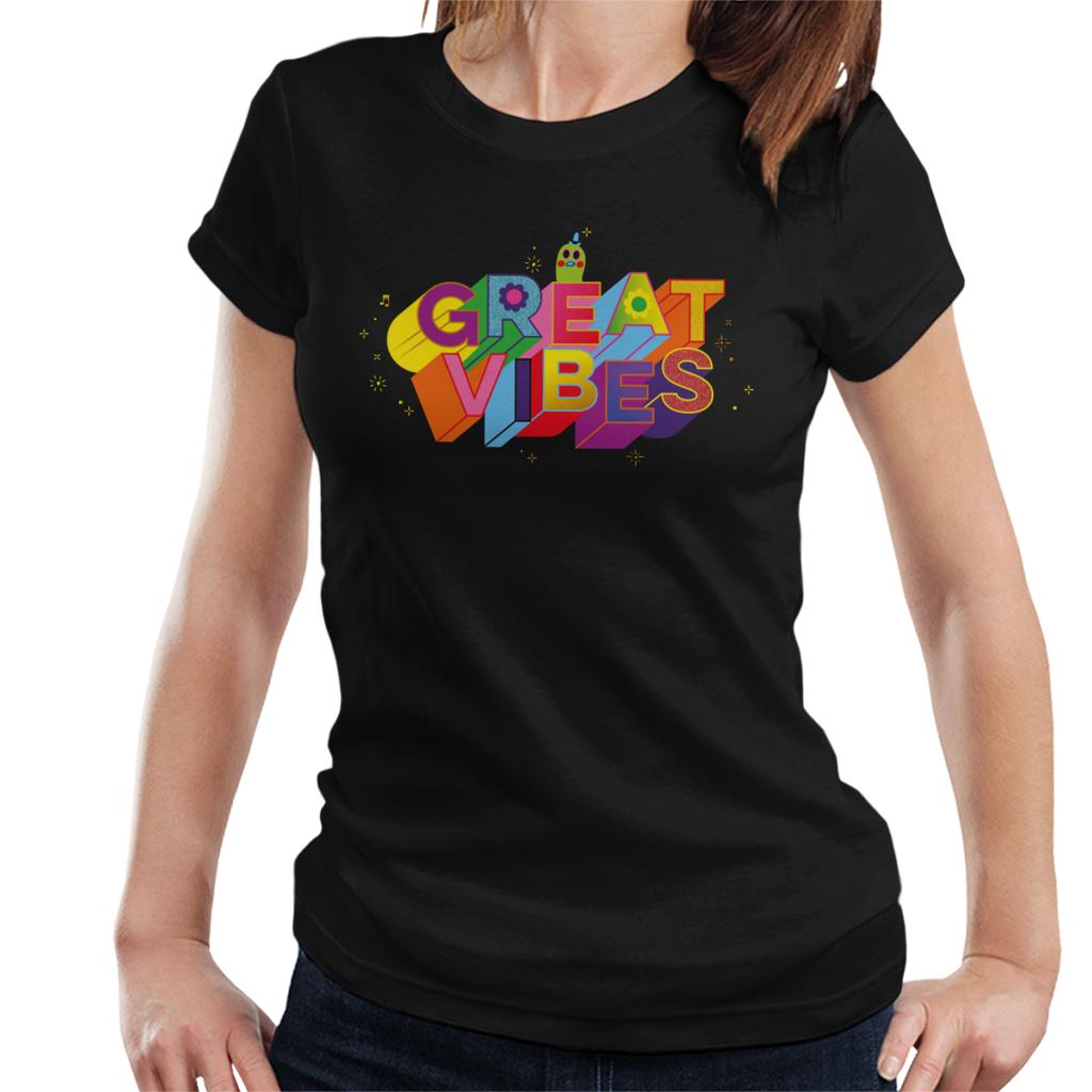 Trolls Mr Dinkles Great Vibes Women's T-Shirt-ALL + EVERY