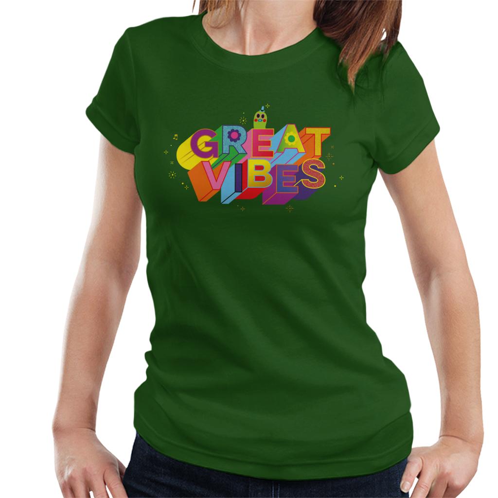 Trolls Mr Dinkles Great Vibes Women's T-Shirt-ALL + EVERY