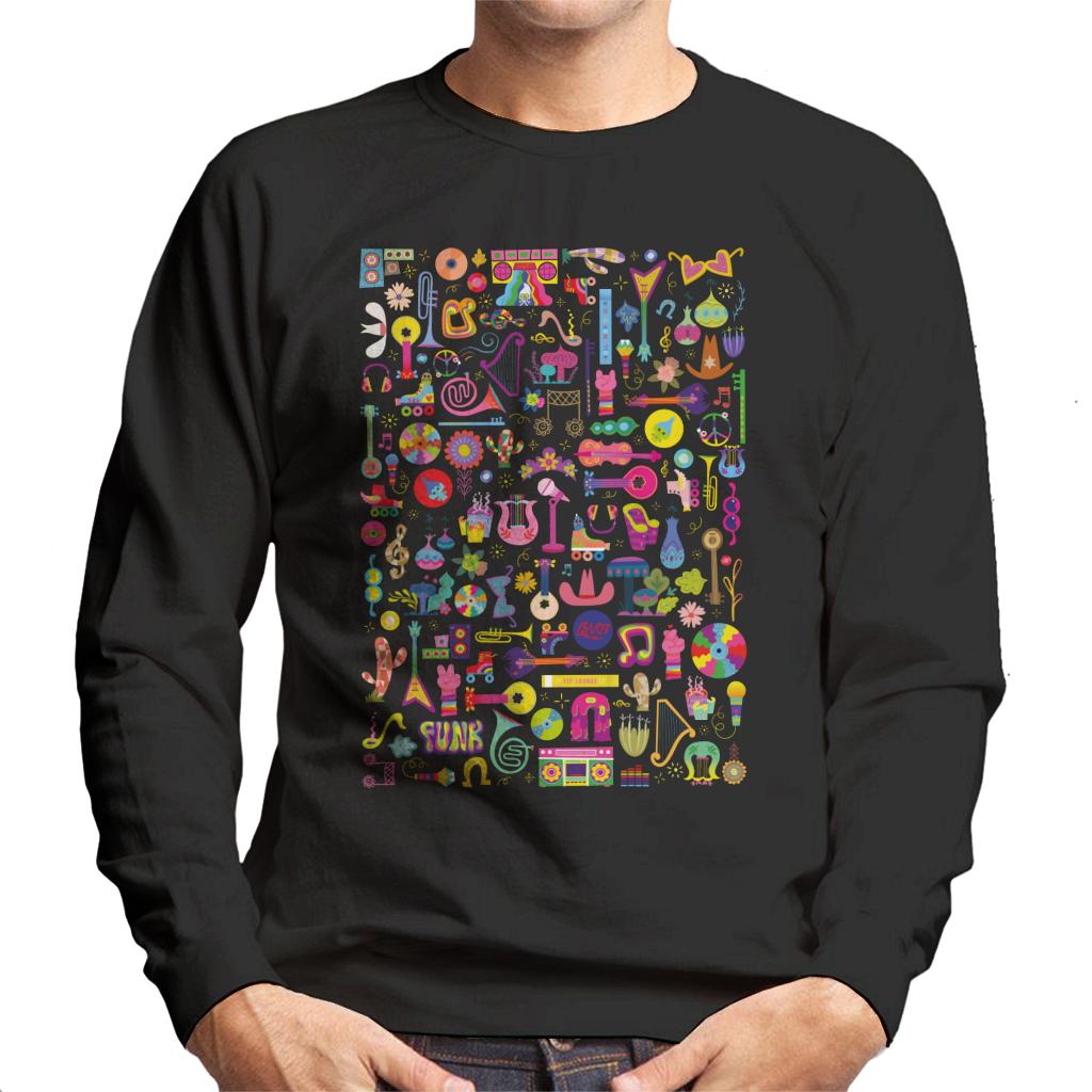 Trolls World Tour Funk Montage Men's Sweatshirt-ALL + EVERY