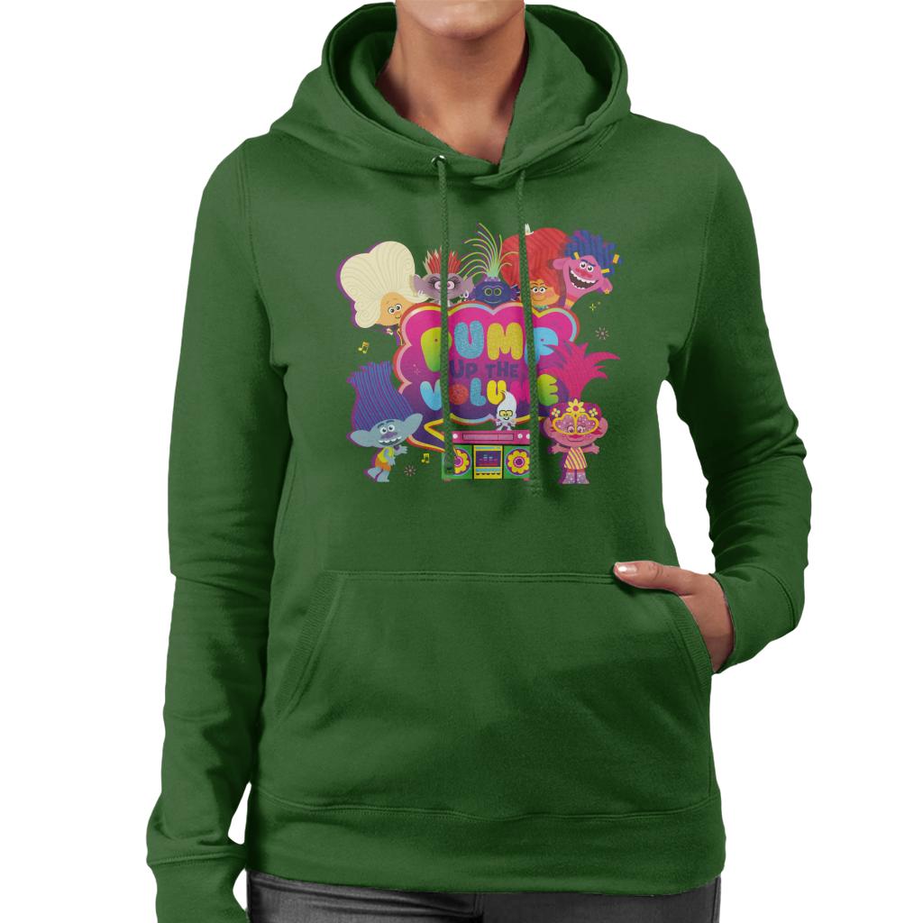 Trolls Pump Up The Volume Women's Hooded Sweatshirt-ALL + EVERY