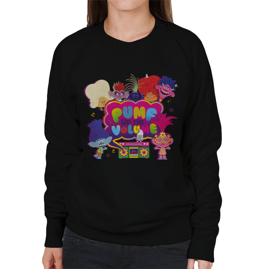 Trolls Pump Up The Volume Women's Sweatshirt-ALL + EVERY