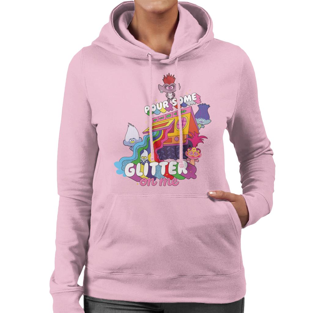 Trolls Pour Some Glitter On Me Women's Hooded Sweatshirt-ALL + EVERY