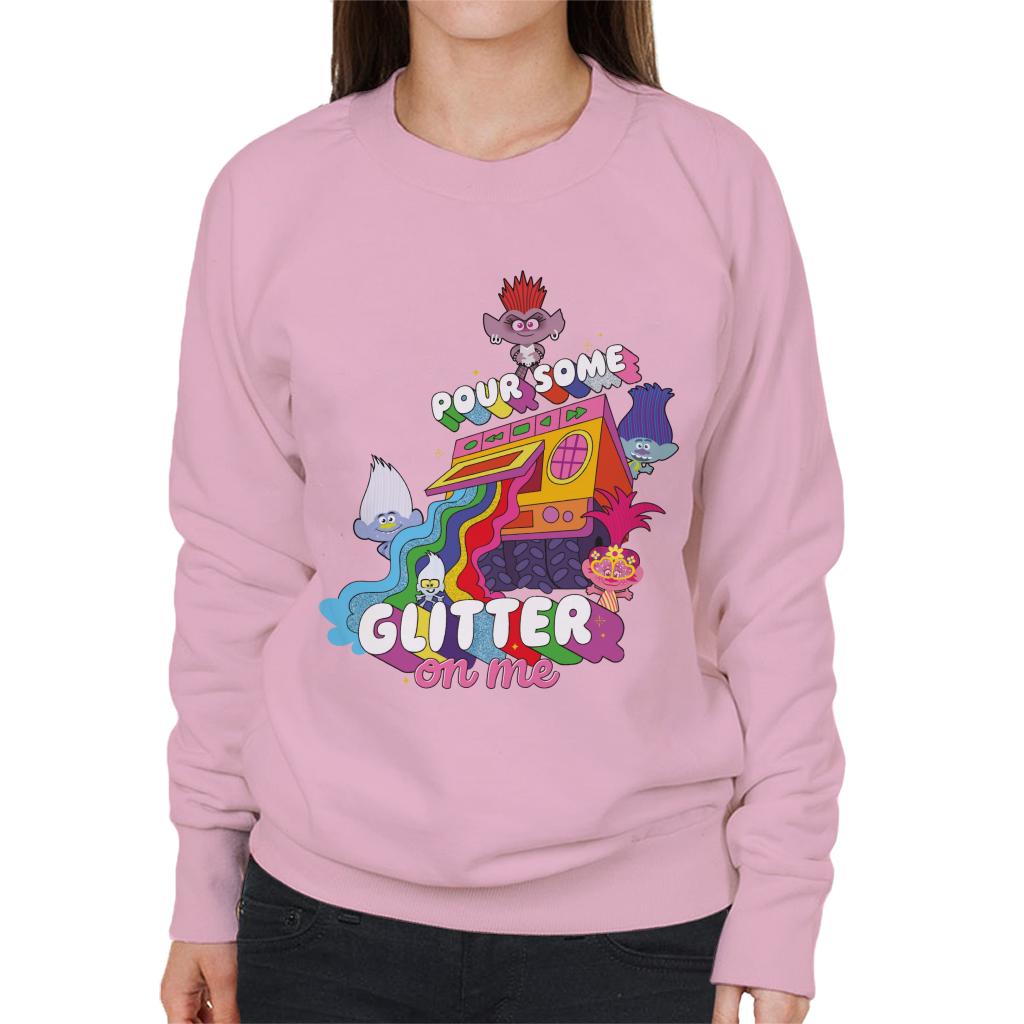 Trolls Pour Some Glitter On Me Women's Sweatshirt-ALL + EVERY