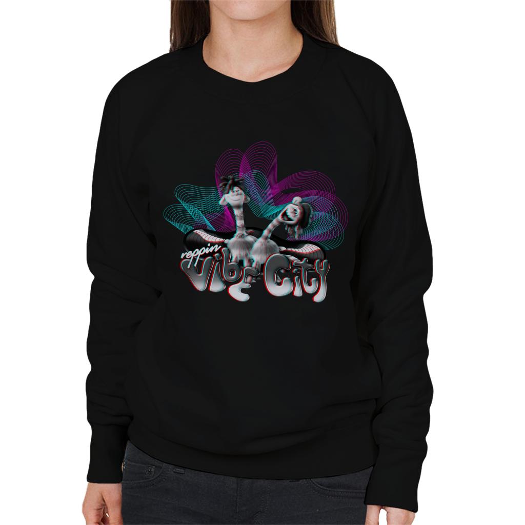 Trolls Reppin Vibe City Women's Sweatshirt-ALL + EVERY