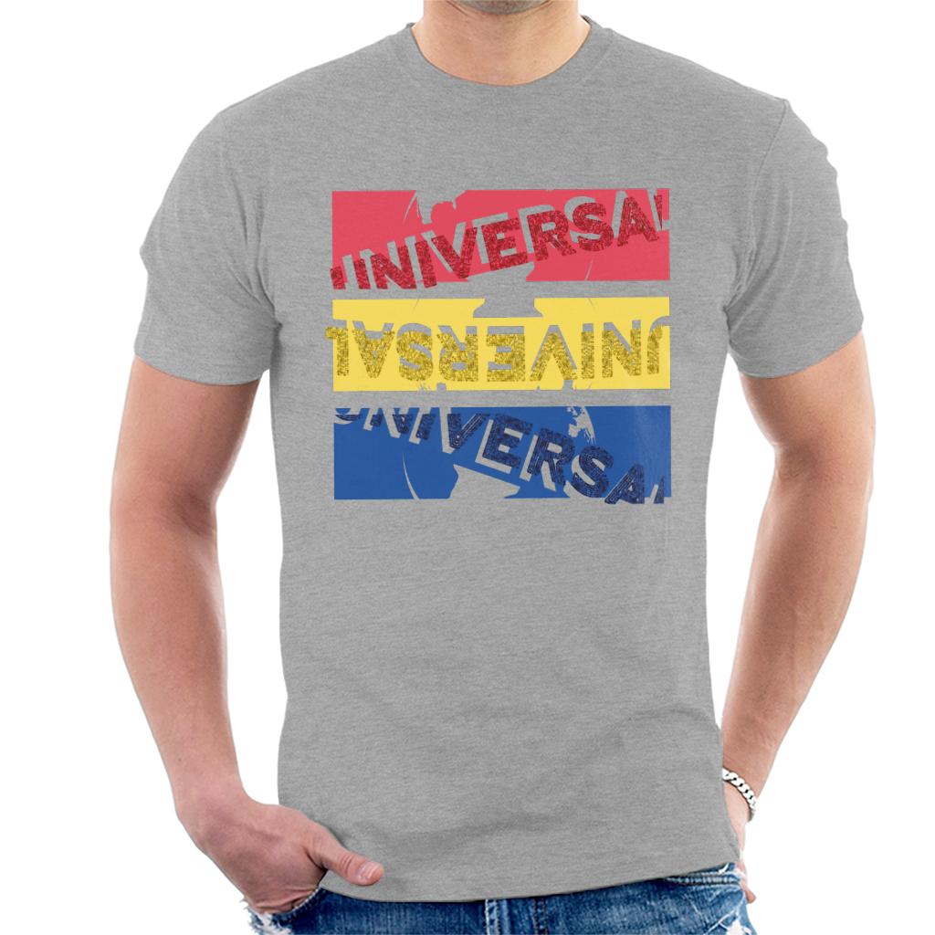 Universal Pictures Red Yellow Blue Logo Men's T-Shirt-ALL + EVERY