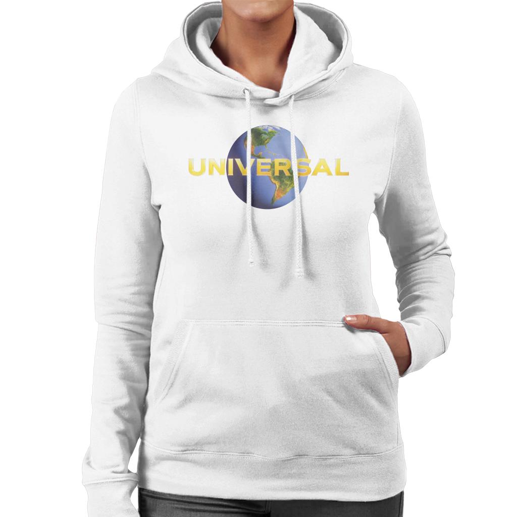 Universal Pictures Classic Modern Logo Women's Hooded Sweatshirt-ALL + EVERY