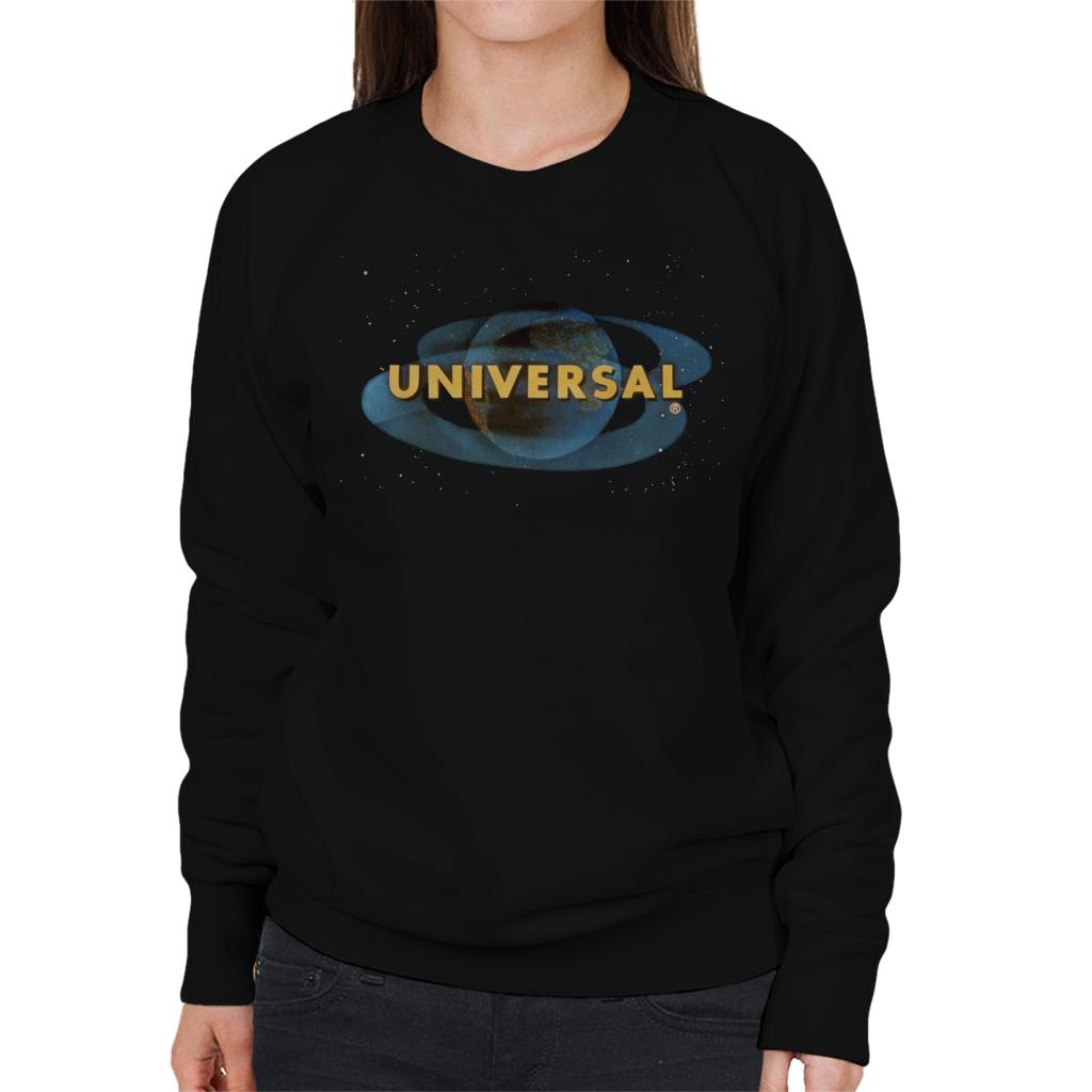 Universal Pictures Space Logo Women's Sweatshirt-ALL + EVERY