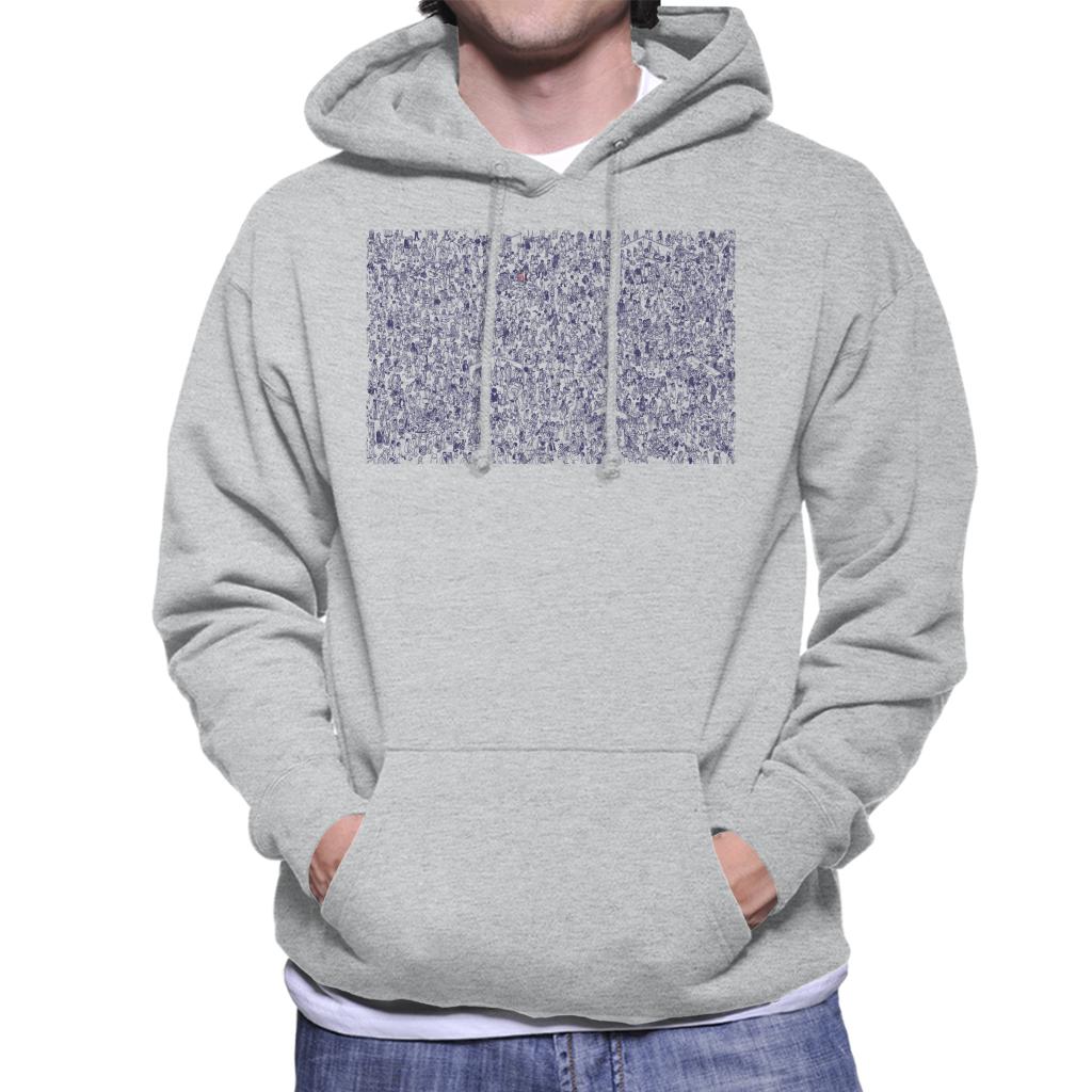 Where's Wally Hiding In A Crowd Men's Hooded Sweatshirt-ALL + EVERY