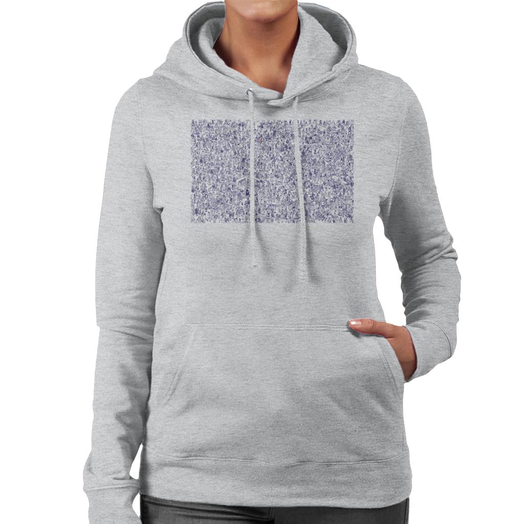 Where's Wally Hiding In A Crowd Women's Hooded Sweatshirt-ALL + EVERY