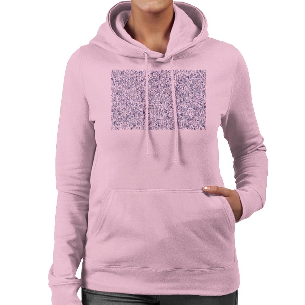 Where's Wally Hiding In A Crowd Women's Hooded Sweatshirt-ALL + EVERY