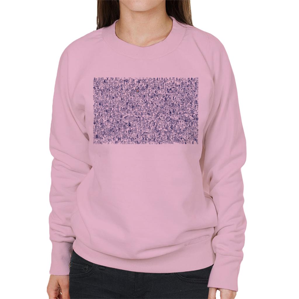 Where's Wally Hiding In A Crowd Women's Sweatshirt-ALL + EVERY