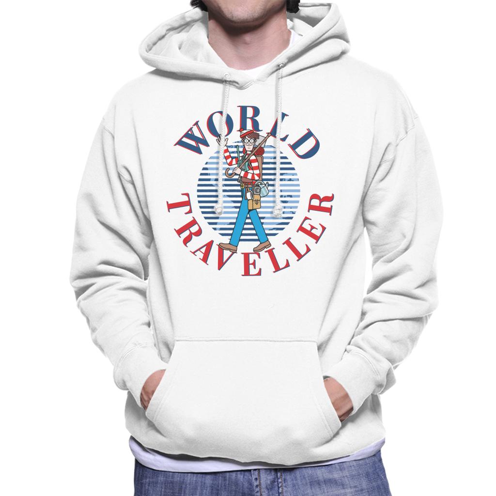 Where's Wally World Traveller Men's Hooded Sweatshirt-ALL + EVERY