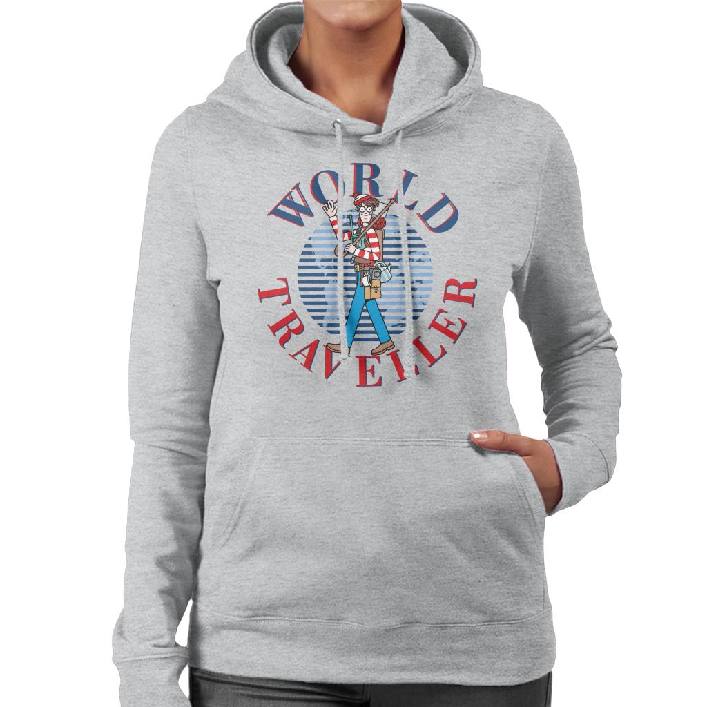 Where's Wally World Traveller Women's Hooded Sweatshirt-ALL + EVERY