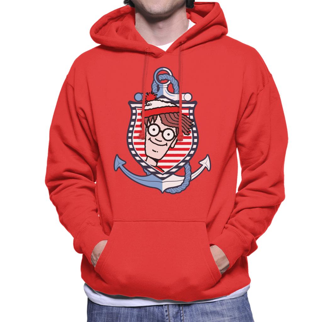 Where's Wally Anchor Men's Hooded Sweatshirt-ALL + EVERY