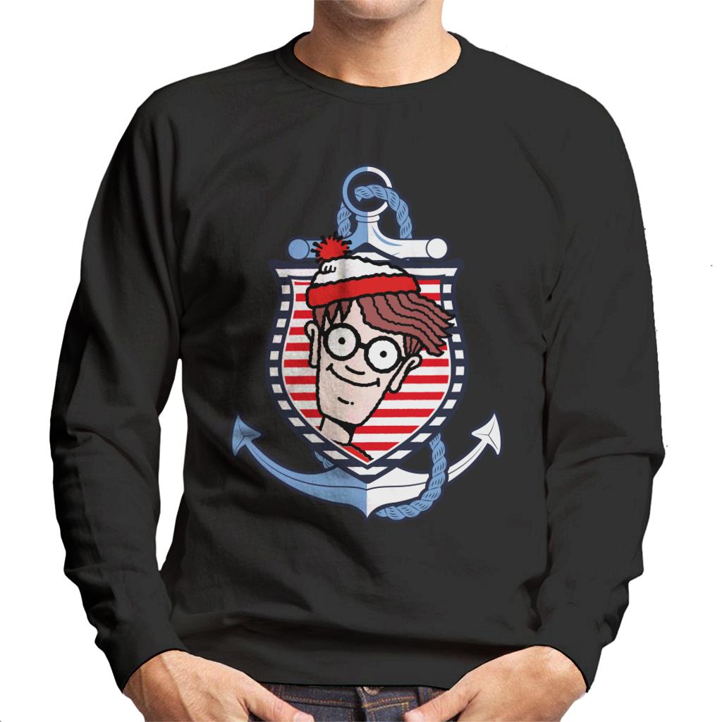 Where's Wally Anchor Men's Sweatshirt-ALL + EVERY