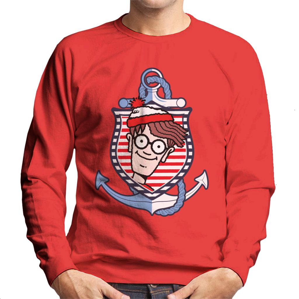 Where's Wally Anchor Men's Sweatshirt-ALL + EVERY