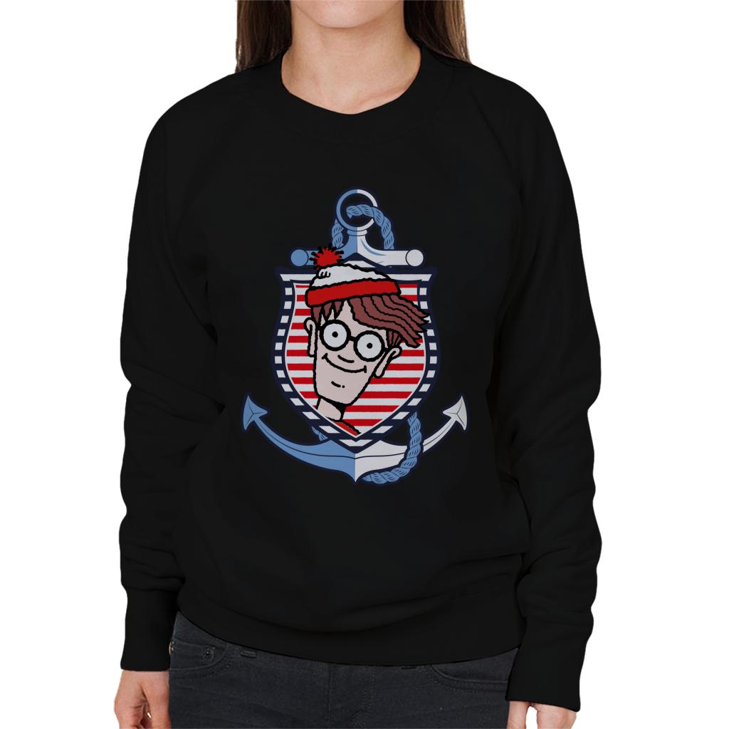 Where's Wally Anchor Women's Sweatshirt-ALL + EVERY