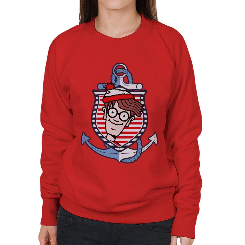 Where's Wally Anchor Women's Sweatshirt-ALL + EVERY