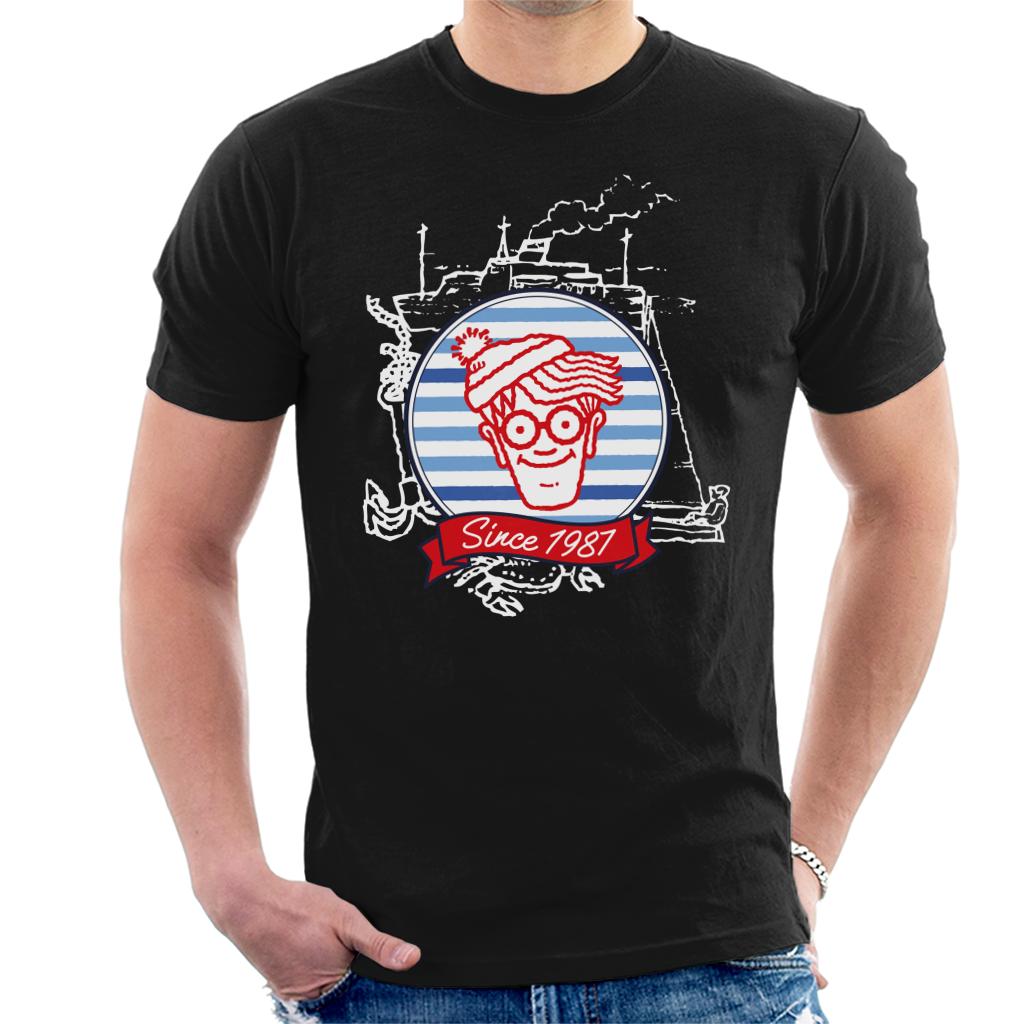 Where's Wally Since 1987 Boat Men's T-Shirt-ALL + EVERY