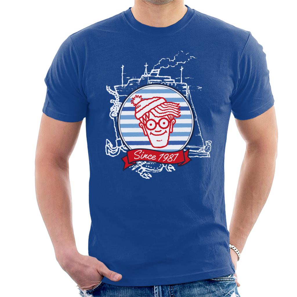 Where's Wally Since 1987 Boat Men's T-Shirt-ALL + EVERY