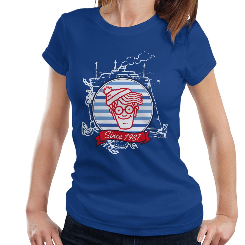 Where's Wally Since 1987 Boat Women's T-Shirt-ALL + EVERY