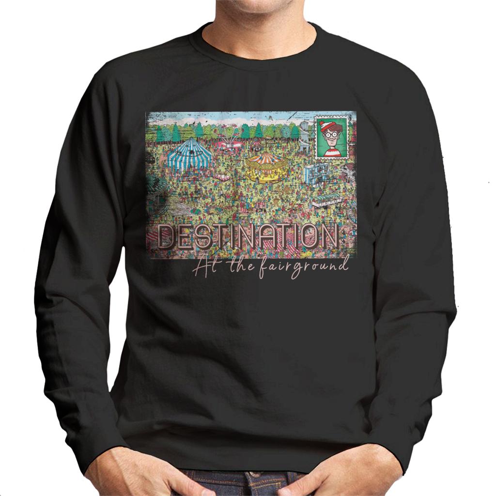 Where's Wally Destination At The Fairground Men's Sweatshirt-ALL + EVERY