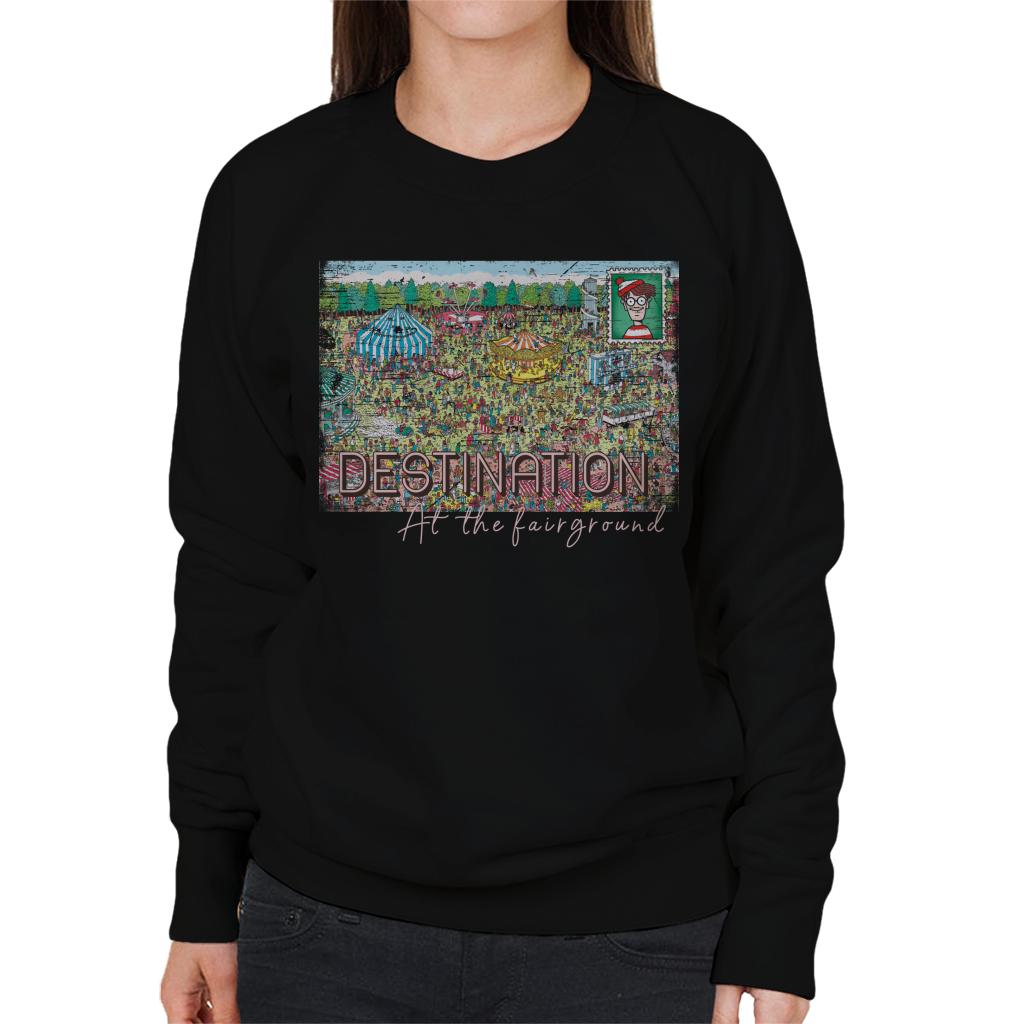 Where's Wally Destination At The Fairground Women's Sweatshirt-ALL + EVERY