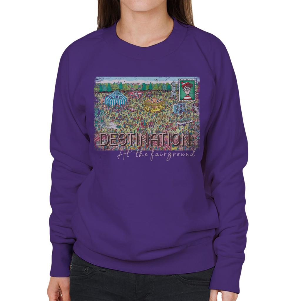 Where's Wally Destination At The Fairground Women's Sweatshirt-ALL + EVERY