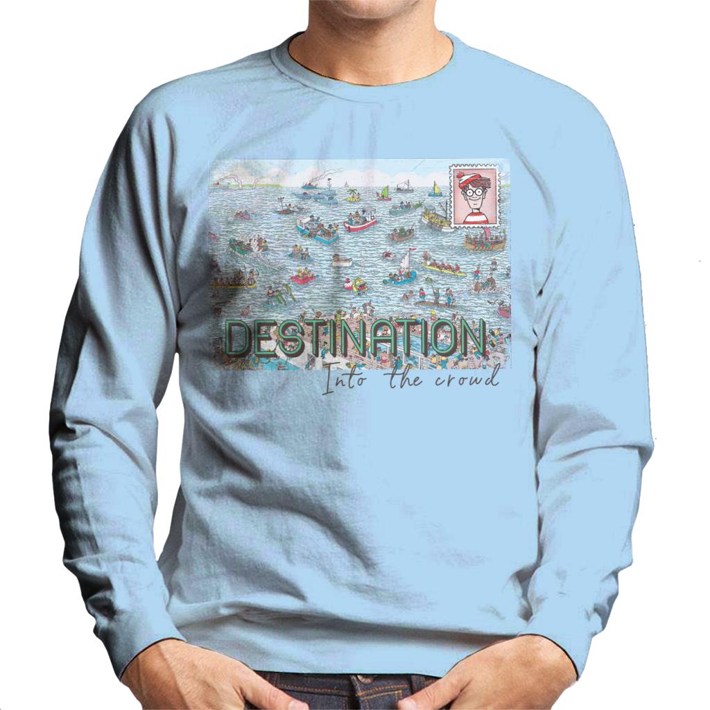 Where's Wally Destination Into The Crowd Men's Sweatshirt-ALL + EVERY