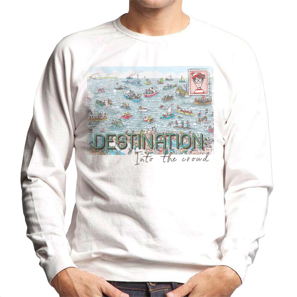 Where's Wally Destination Into The Crowd Men's Sweatshirt-ALL + EVERY