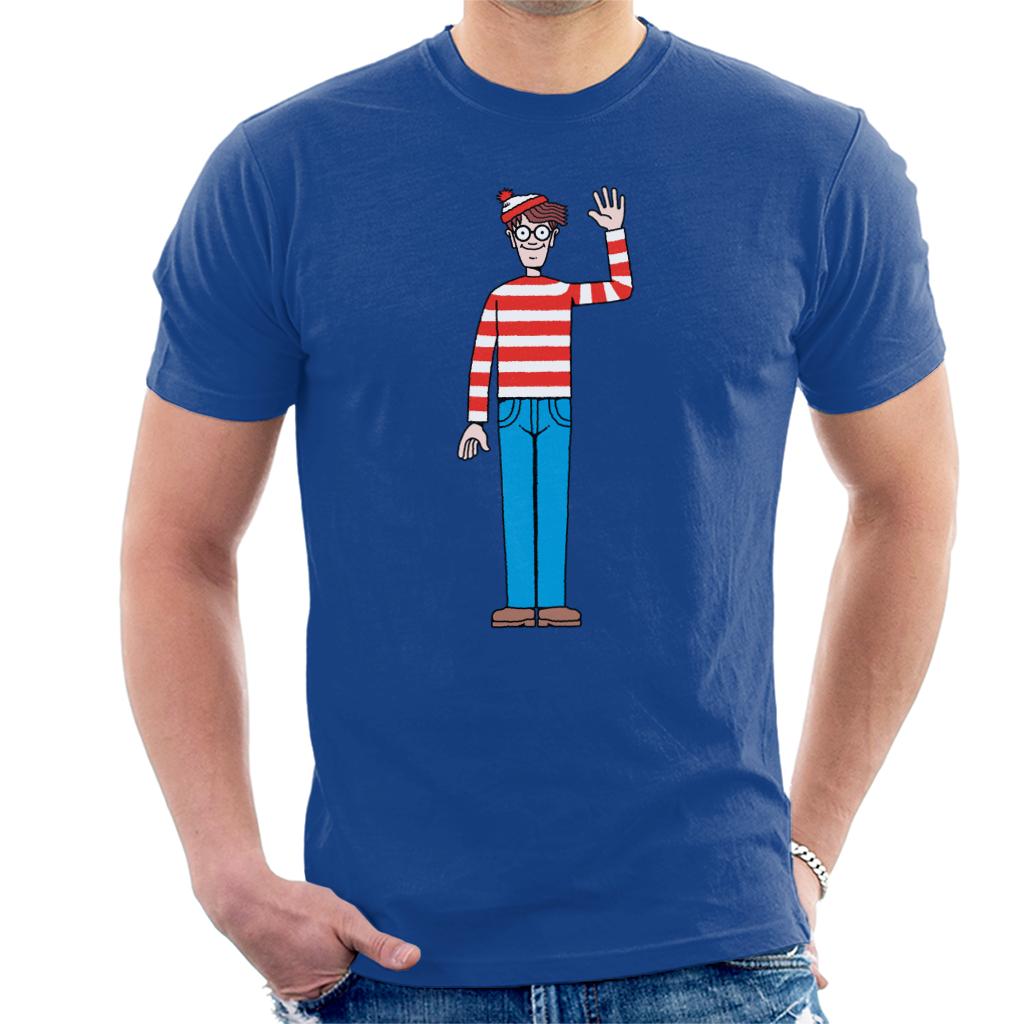 Where's Wally Waving Men's T-Shirt-ALL + EVERY